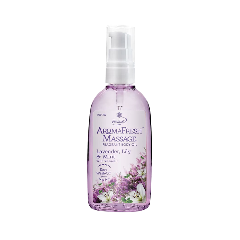 Freshko AromaFresh Massage Body Oil Lavender Lily & Mint 100ml