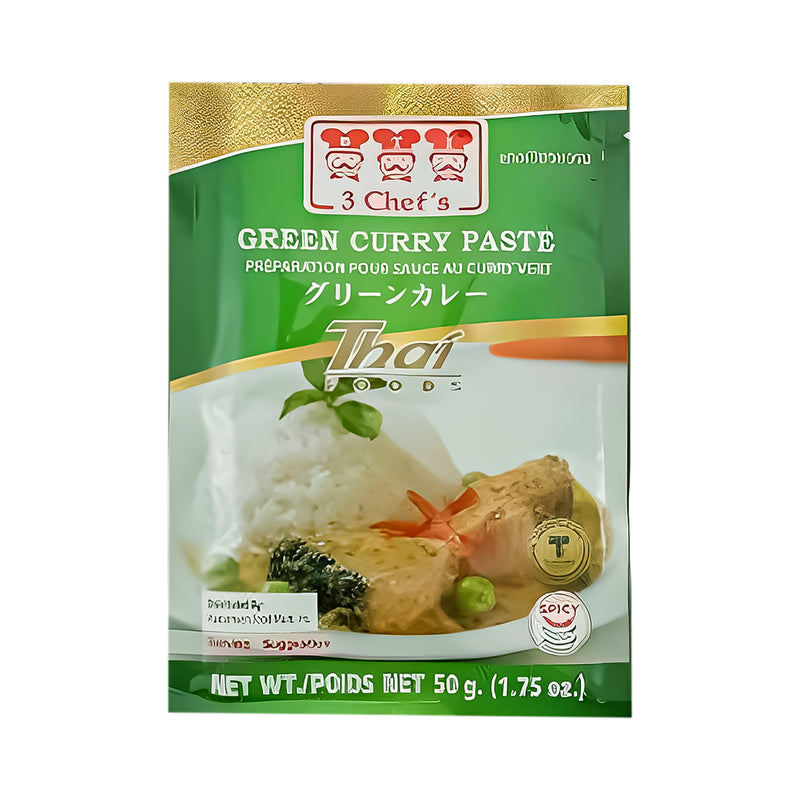 3 Chef's Thai Food Green Curry Pasate 50g