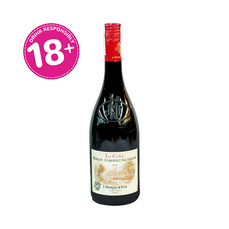 J. Moreau And Fils Merlot-Cabernet Sauvignon Red Wine 750ml