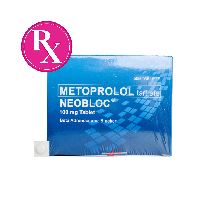 Neobloc Metoprolol Tartrate Tablet 100mg By 1's
