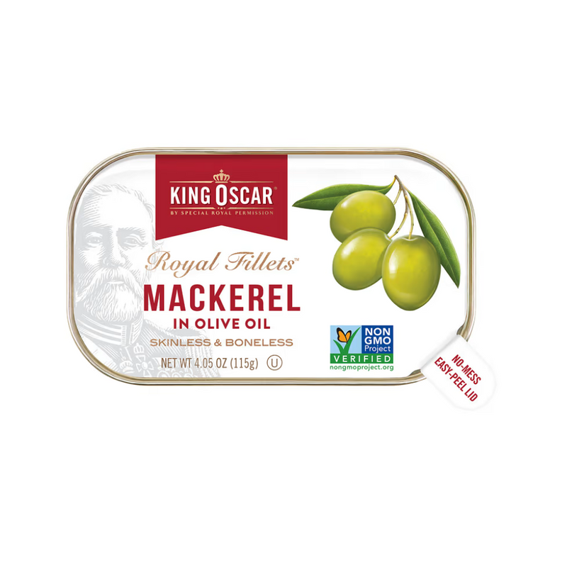 King Oscar Mackerel In Olive Oil 115g