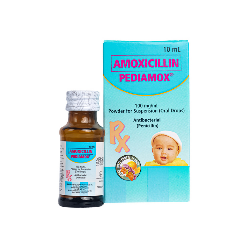 Pediamox Amoxicillin 100mg/ml Drops 10ml