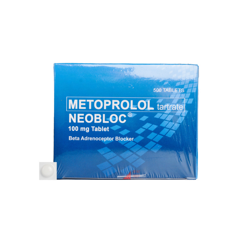 Neobloc Metoprolol Tartrate Tablet 100mg By 1's