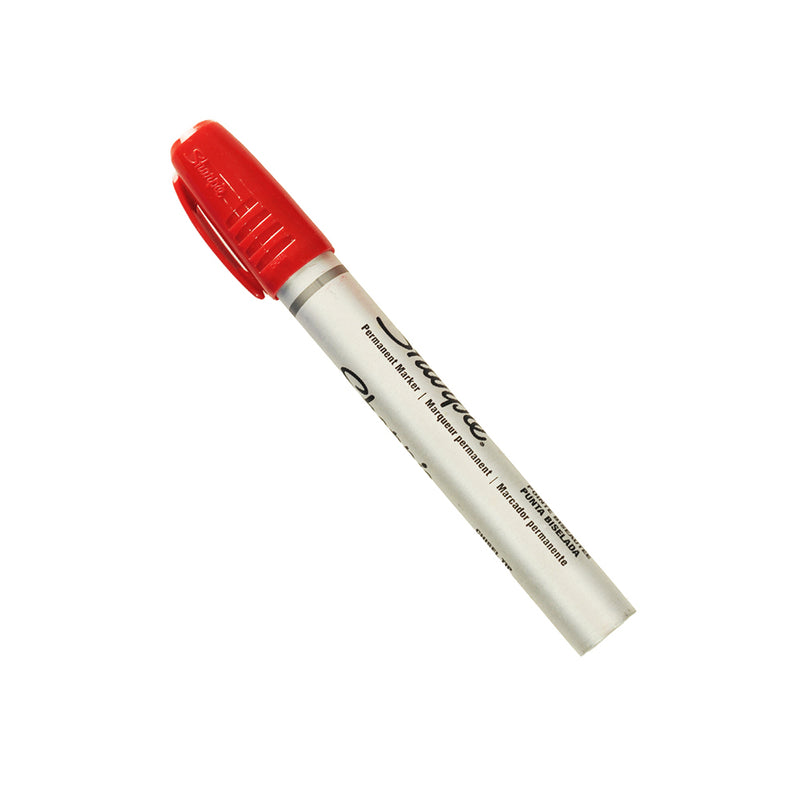 Sharpie Pro Aluminum Barrel Marker Pen Chisel Red