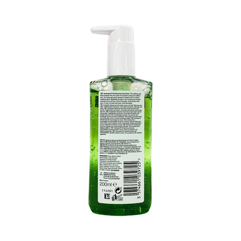 Neutrogena Oil Balancing Face Wash 200ml