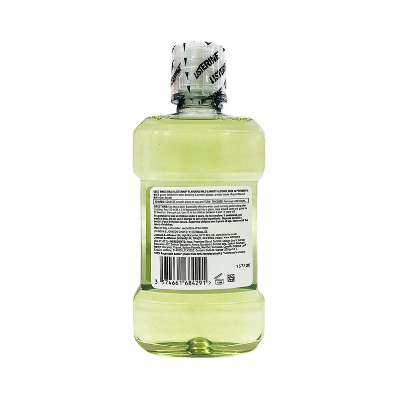 Listerine Mild And Minty Alcohol Free Mouthwash 250ml
