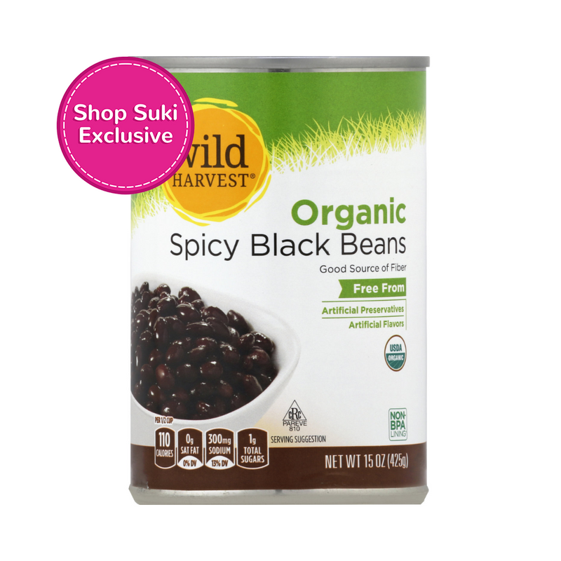 Wild Harvest Organic Spicy Black Beans 425g