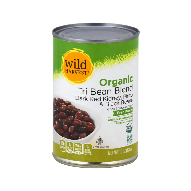 Wild Harvest Organic Tri Bean Blend 425g