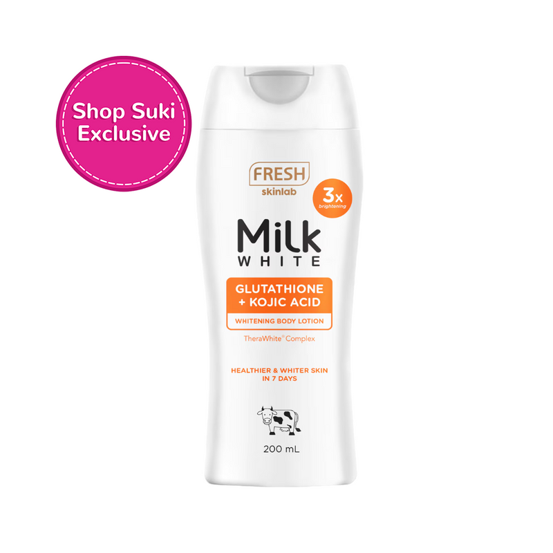 Fresh Skinlab Milk White Glutathione + Kojic Whitening Body Lotion 200ml