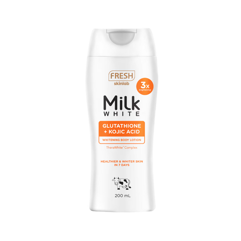 Fresh Skinlab Milk White Glutathione + Kojic Whitening Body Lotion 200ml