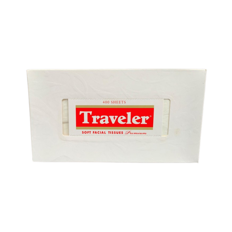 Traveler Premium Soft Facial Tissue In Embossed Box 400 Sheets