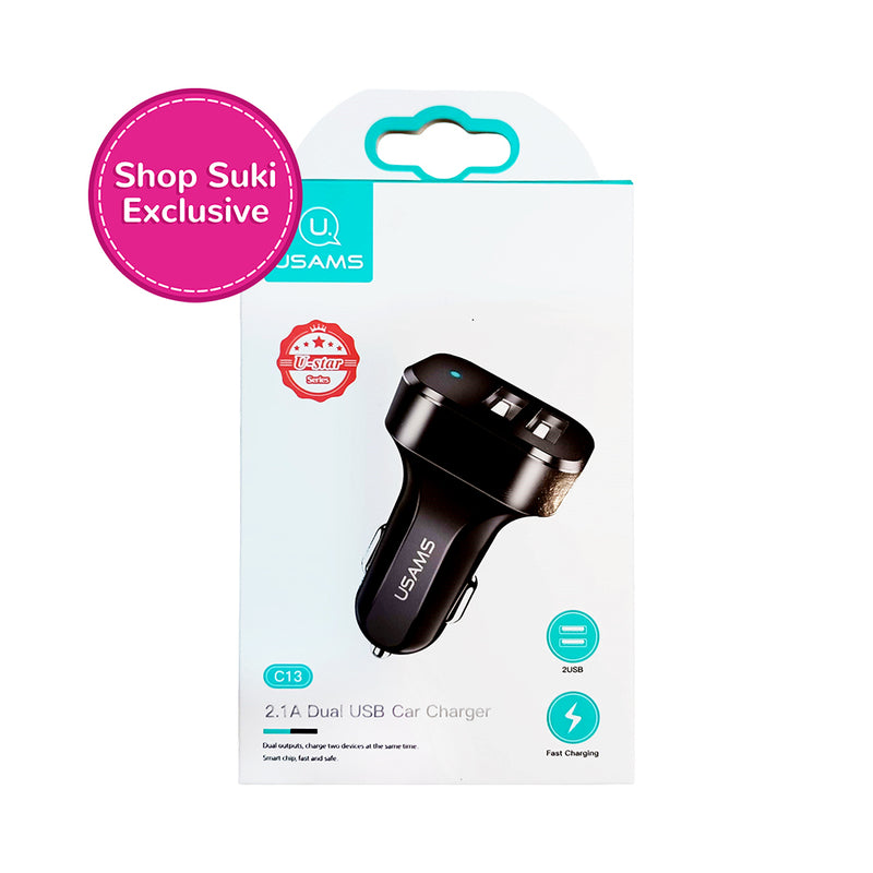 Usams 2.1A Dual USB Car Charger