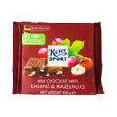 Ritter Sport Chocolate Raisin And Hazelnuts 100g