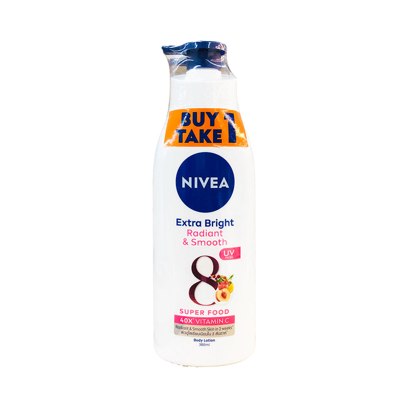 Nivea Body Lotion Extra Bright Radiant and Smooth 380ml x 2's