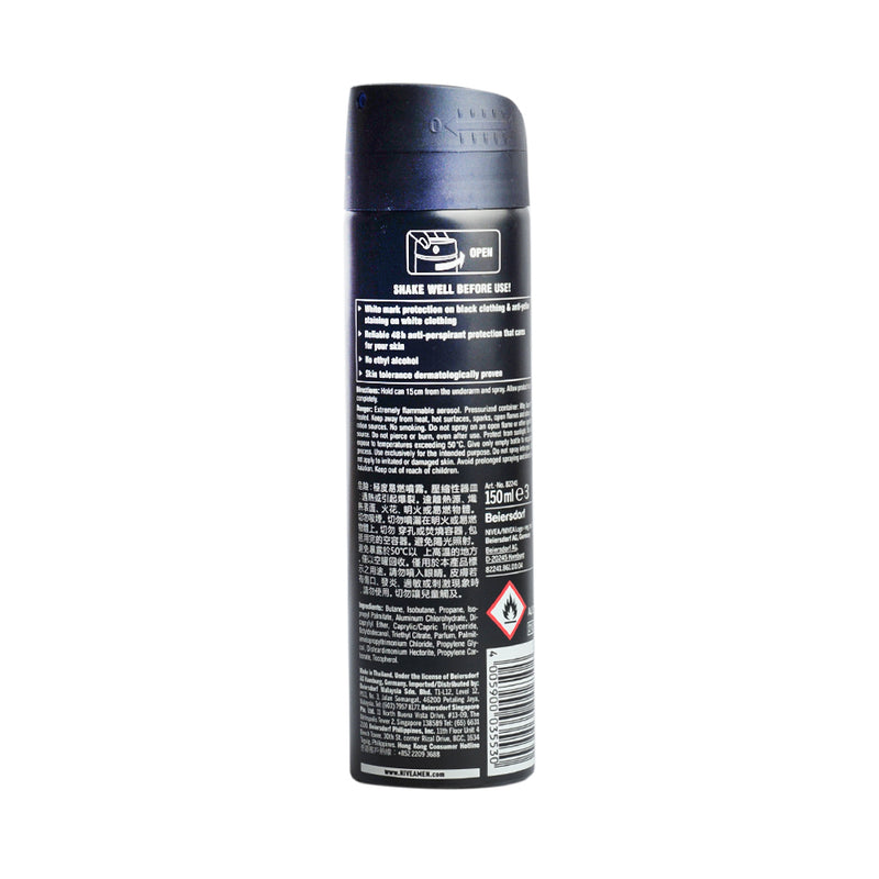Nivea For Men Invisible Black And White Original Deodorant Spray 150ml
