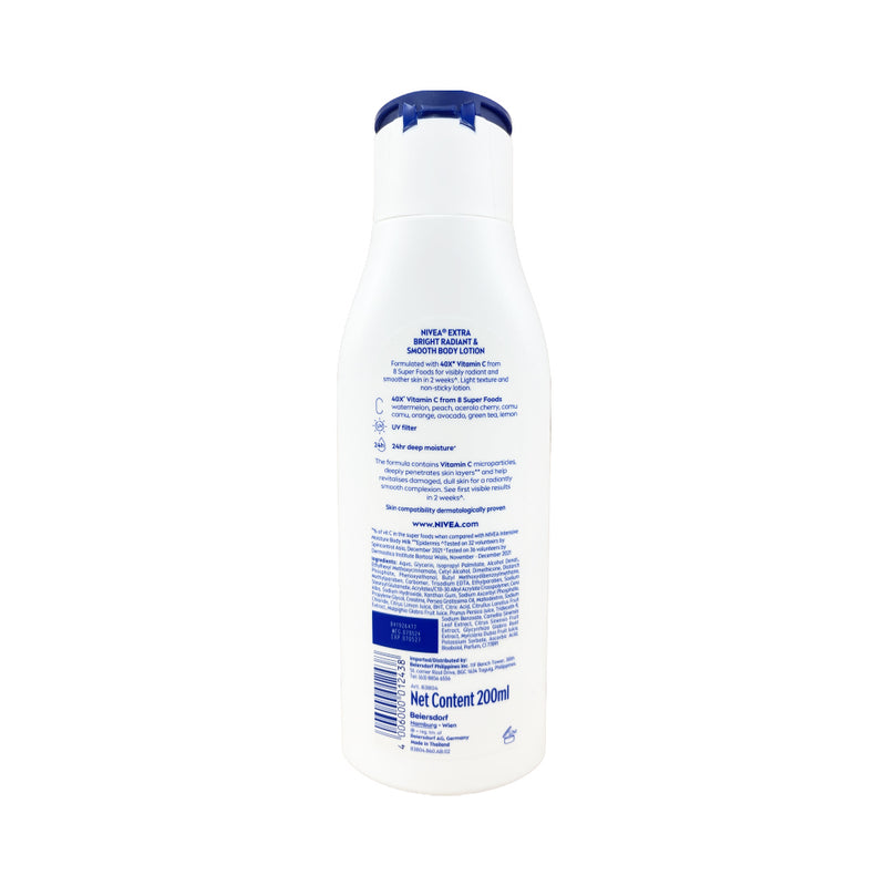 Nivea Extra Bright Lotion Radiant And Smooth 200ml