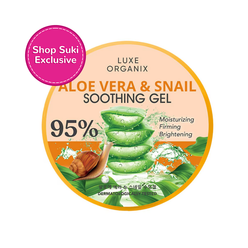 Luxe Organix Snail And Aloe Soothing Gel 95% 300ml