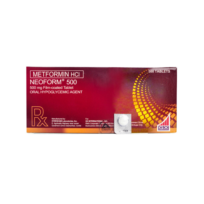 Neoform Metformin Hydrochloride 500mg Tablet By 1's