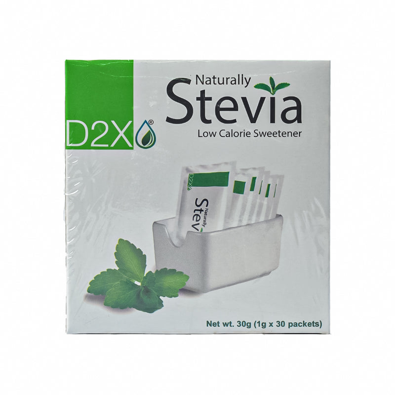 D2X Naturally Stevia Low Calorie Sweetener 1g x 30 Packets
