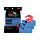 MicroMagic MicroFiber Cleaning Towel 30cm x 30cm 3's