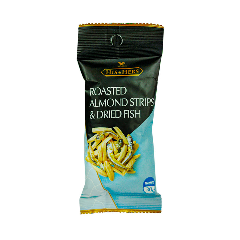 His & Hers Roasted Almond Strips And Dried Fish 30g