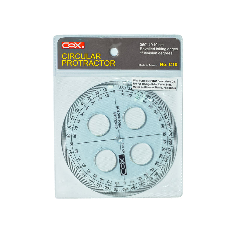 Cox Circular Protractor 4”/10cm