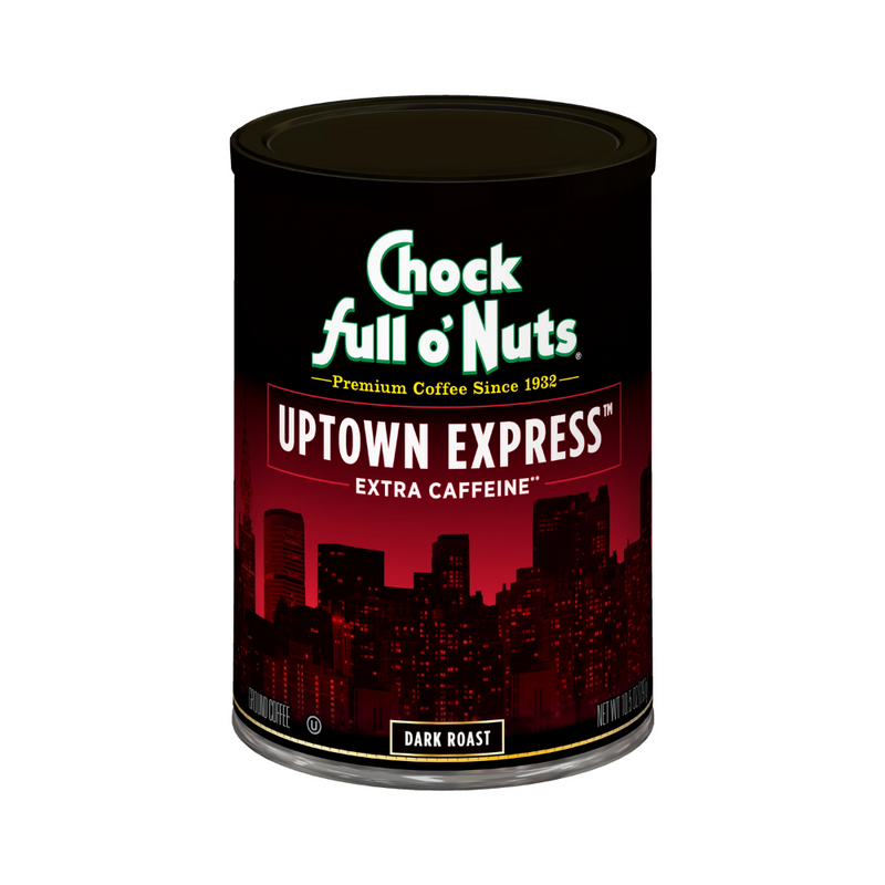 Chock Full O' Nuts Uptown Express Extra Caffeine Dark Roast 297g (10.5oz)