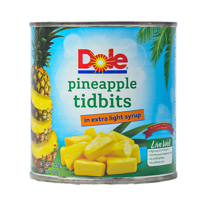 Tidbits Popcorn Dole Pineapple Tidbits 432g