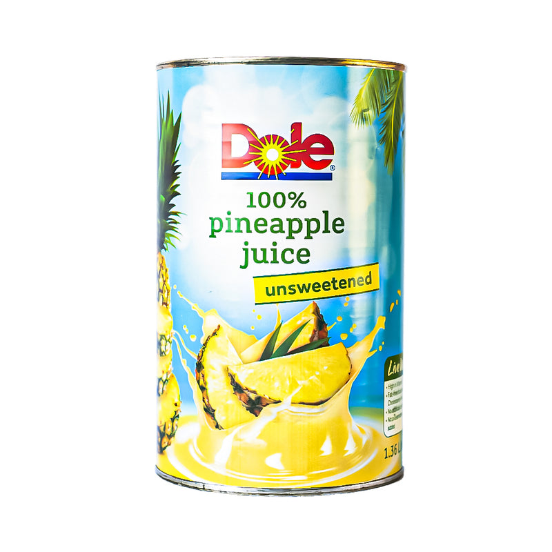 Dole 100% Pineapple Juice 1.36L (46oz)