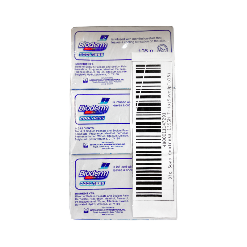 Bioderm Germicidal Soap Coolness 135g x 3’s