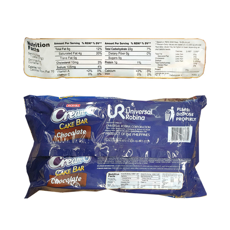 Cream-O Cake Bar Chocolate 37g x 10's