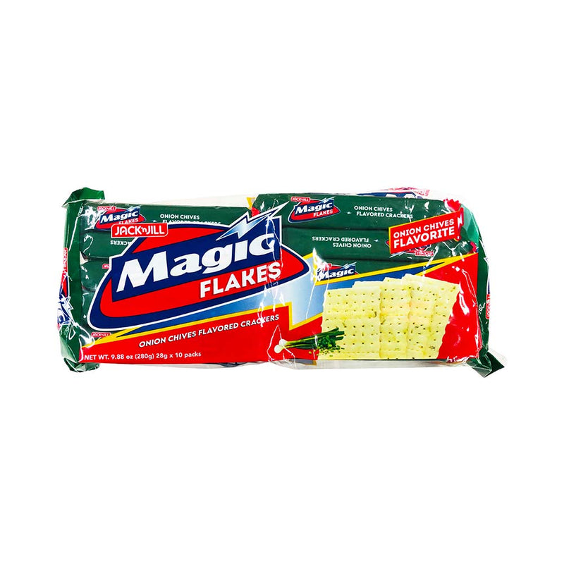 Jack 'n Jill Magic Flakes Crackers Onion Chives 28g x10's