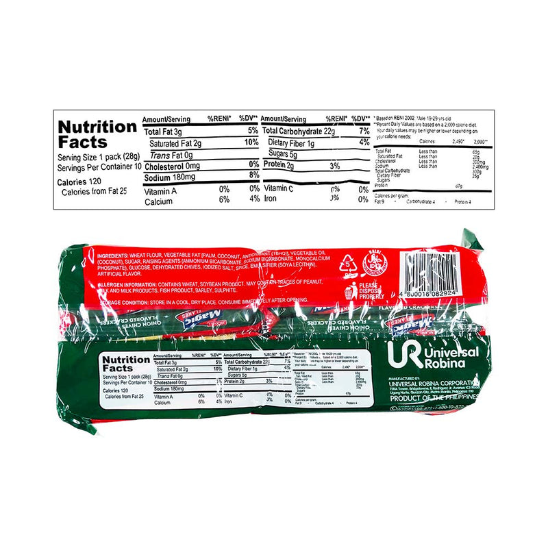 Jack 'n Jill Magic Flakes Crackers Onion Chives 28g x10's