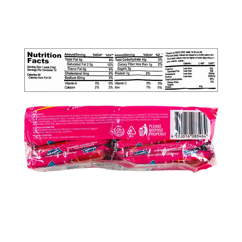 Jack 'n Jill Magic Creams Strawberry Junior 16g x 10's