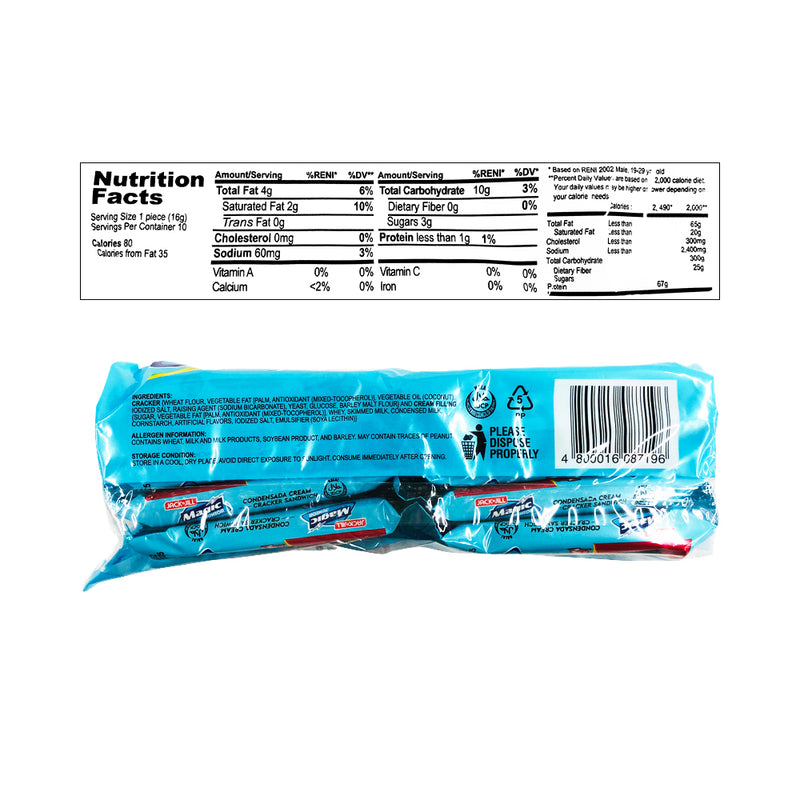 Jack 'n Jill Magic Junior Condensada Cream 16g x 10s
