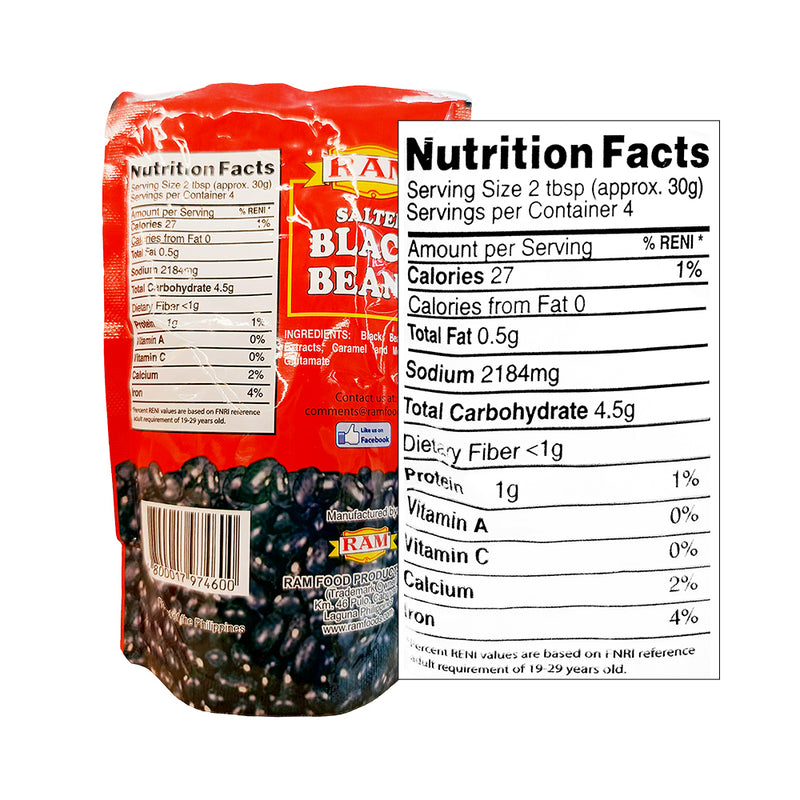 Ram Salted Black Beans SUP 200g