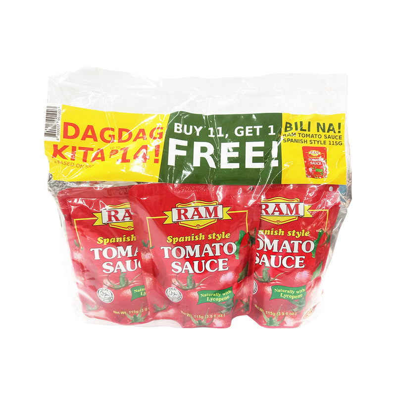 Ram Tomato Sauce Spanish Style 115g 11's + 1