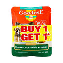 Goodest Dog Braised Beef With Veggies 80g 2's