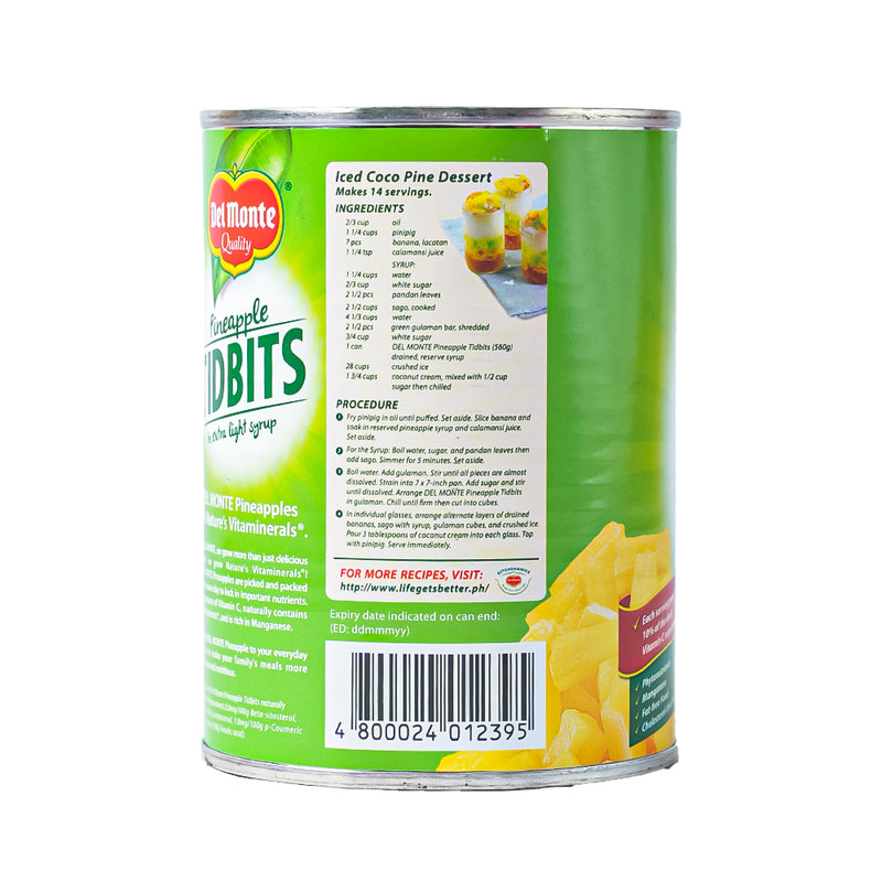 Del Monte Pineapple Tidbits 560g