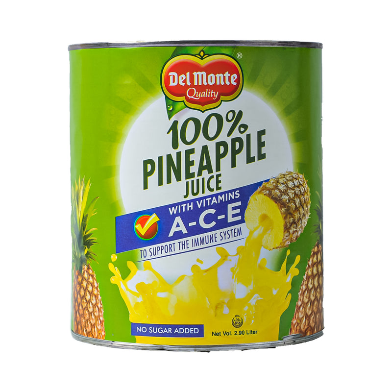 Del Monte 100% Unsweetened Pineapple Juice With Vit Ace 2.90L