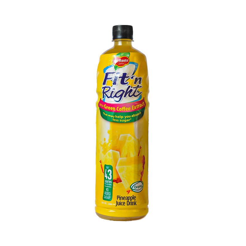 Del Monte Fit N' Right Juice Drink Burn Pineapple 1L