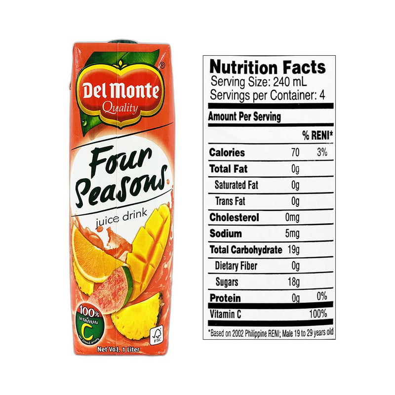Del Monte Juice Drink Four Seasons 1L