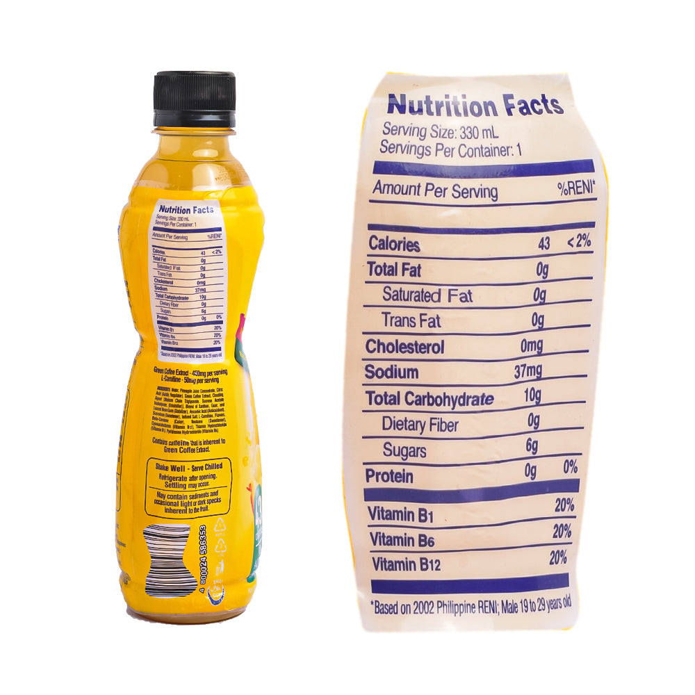 Del Monte Fit 'N Right Juice Pineapple 330ml