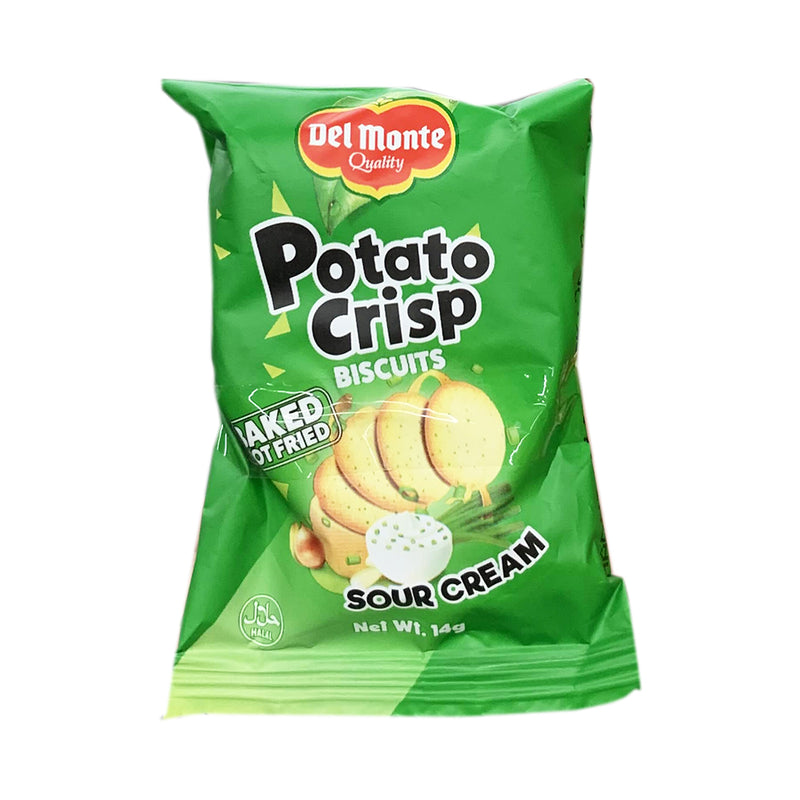 Del Monte Potato Crisp Biscuits Sour Cream 14g x 6's