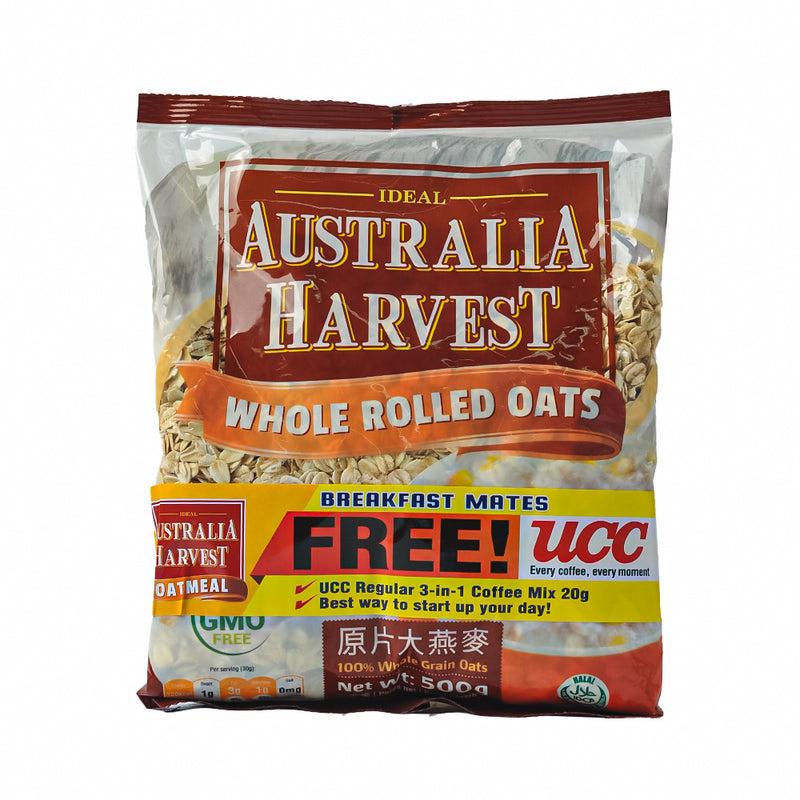 Ideal Australia Harvest Whole Rolled Oats 500g