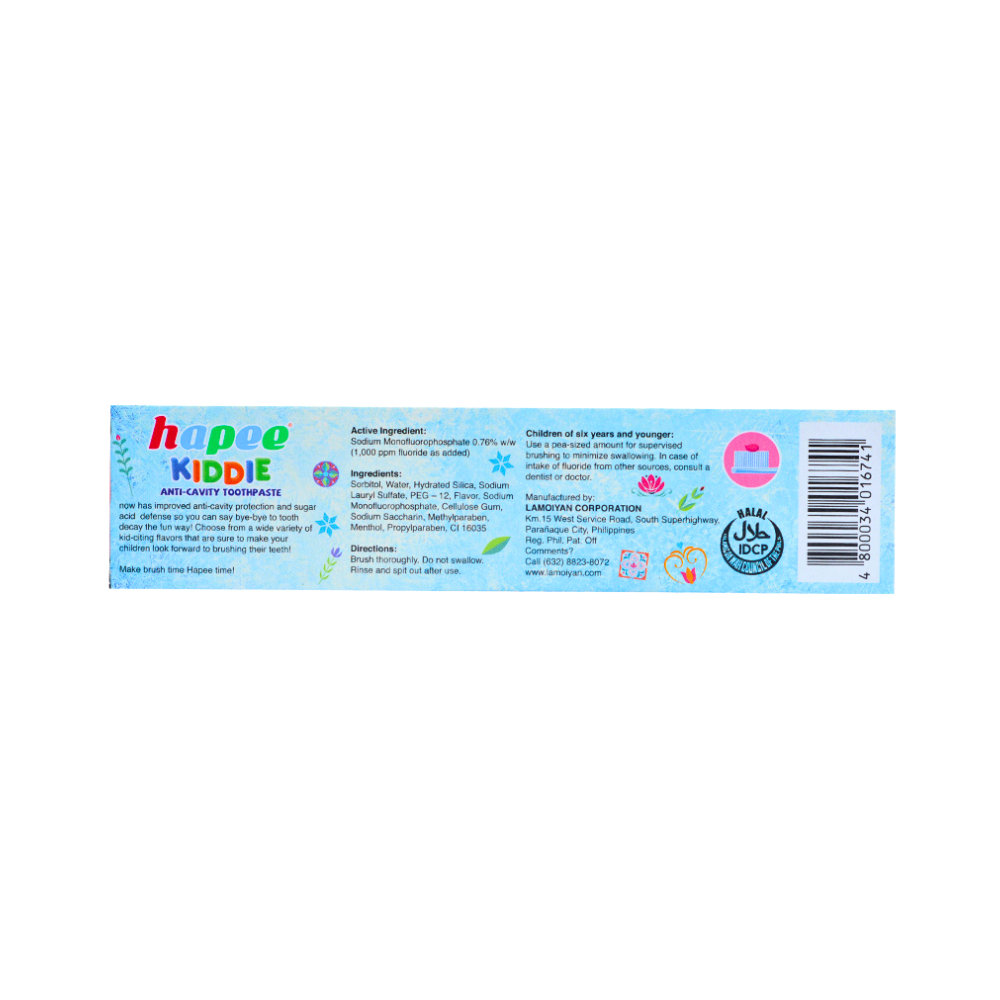 Hapee Kiddie Toothpaste Bubblegum Pop 40g