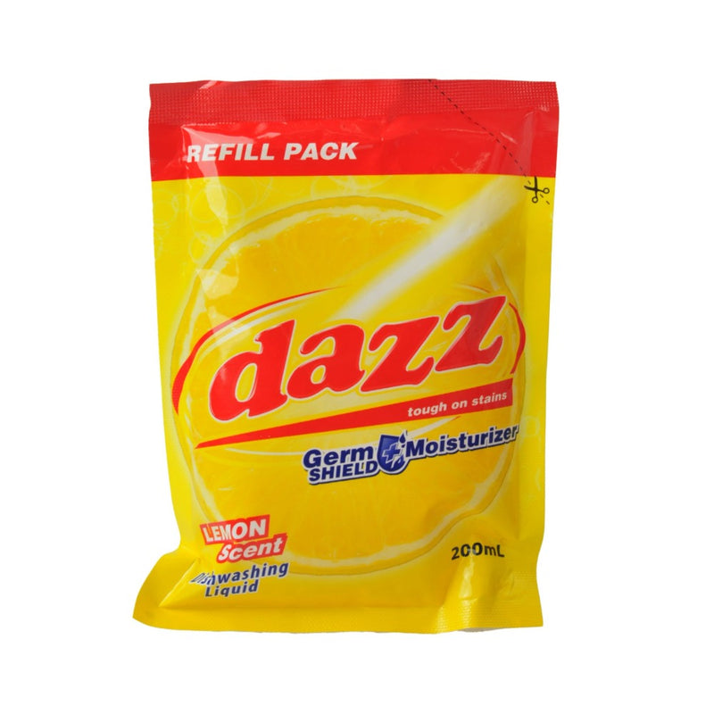 Dazz Dishwashing Liquid Lemon Refill Pack 200ml