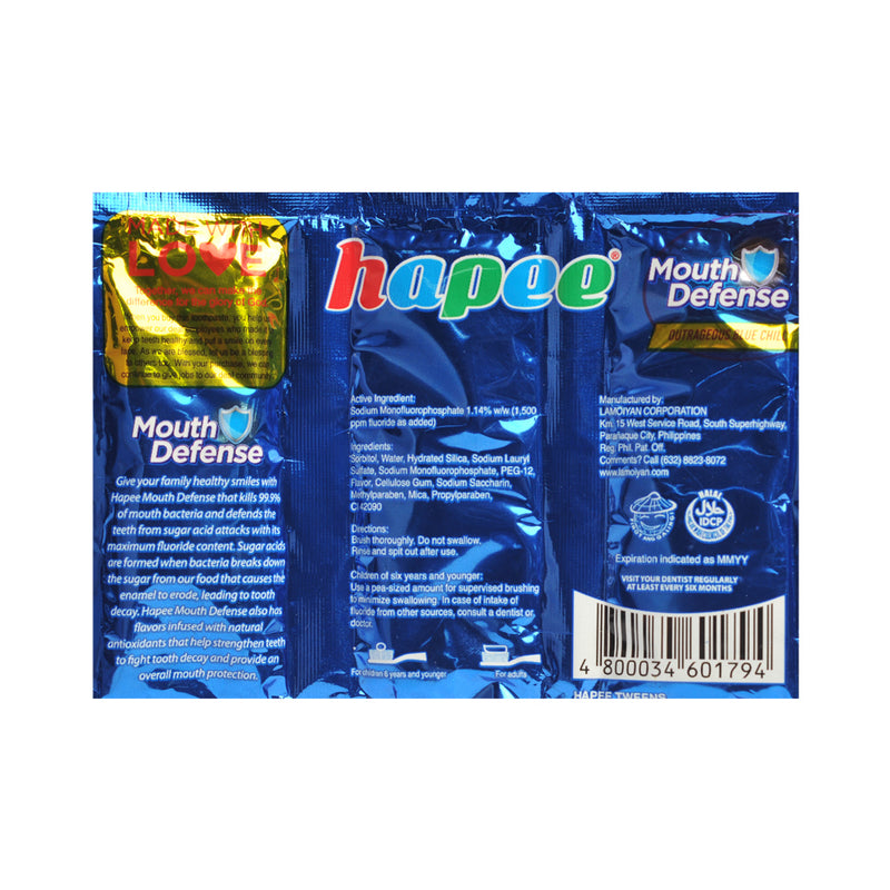 Hapee Toothpaste Outrageous Blue Chill 30g