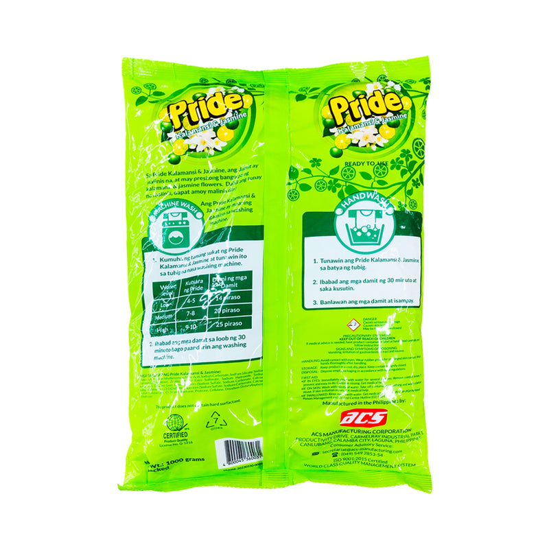 Pride Detergent Powder Kalamansi & Jasmin 1000g