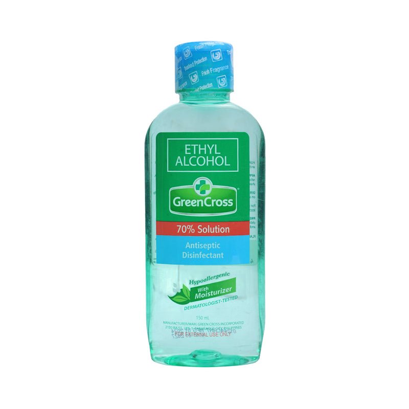 Green Cross Ethyl Alcohol With Moisturizer 70% Solution 150ml